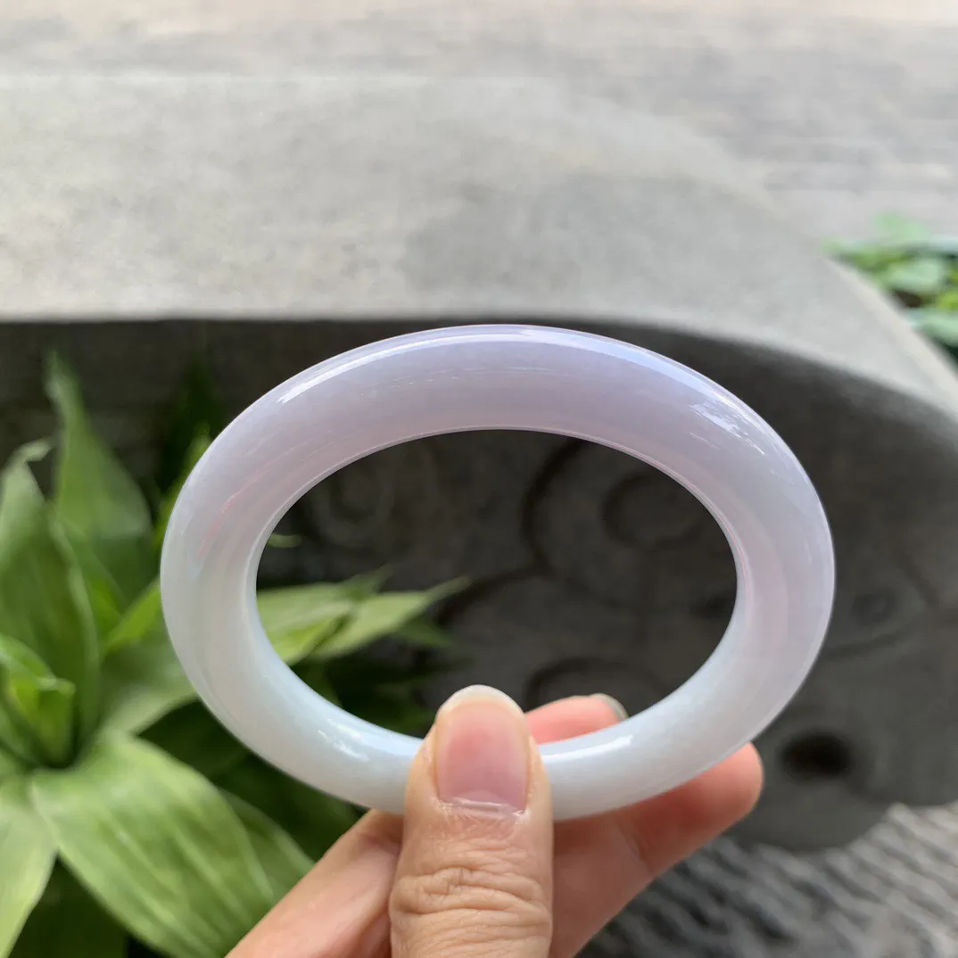 圈口57.2-10.2 【粉紫圆条手镯】圆条57 58可戴