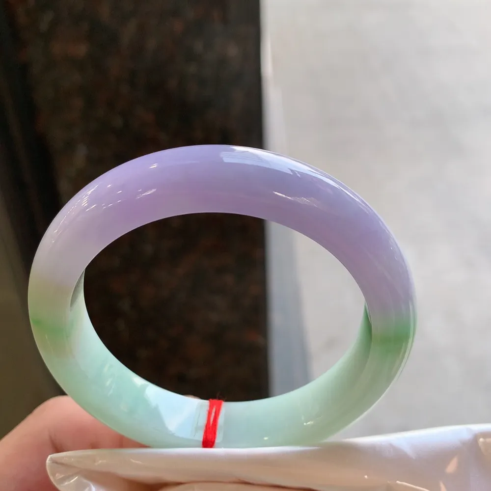 正圈冰糯紫罗兰 无瑕 尺寸:57.8/12.6/9 超美