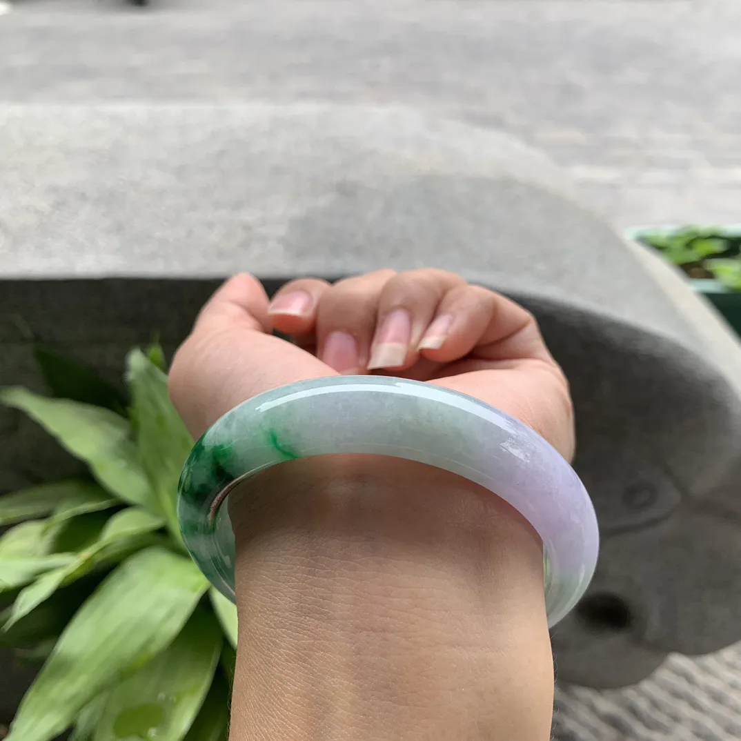 大圈口59-12.8-8.7 【春彩正圈手镯】正圈59 60可戴