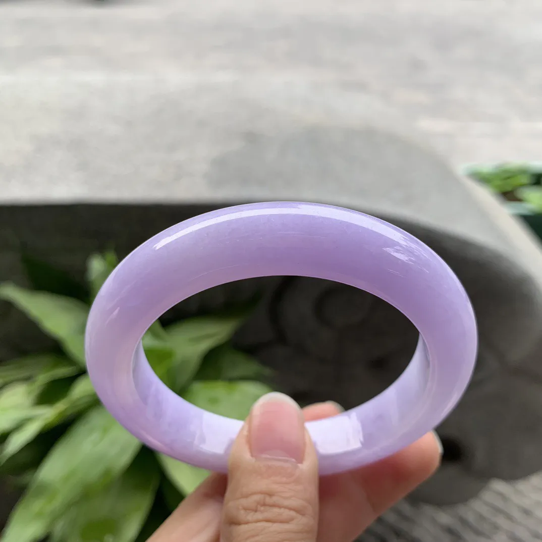 圈口 56.3-11.8-9.7【冰紫正圈手镯】正圈56 57可戴