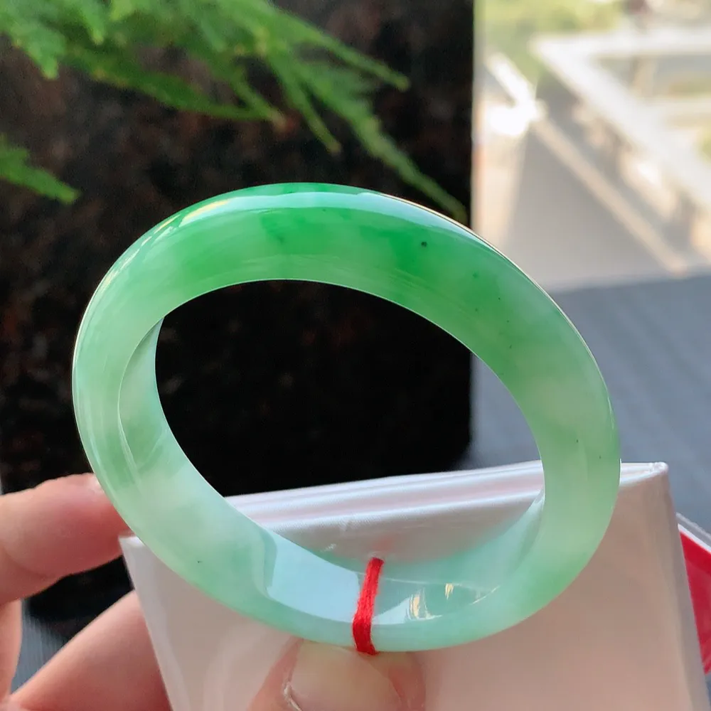 正圈冰阳绿 无瑕 尺寸:50.7/12.1/7.7 种色兼备