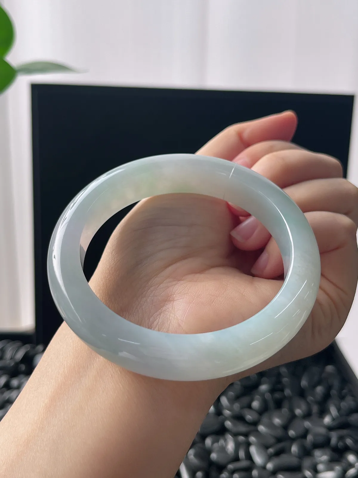 正圈59圈口，翡翠手镯