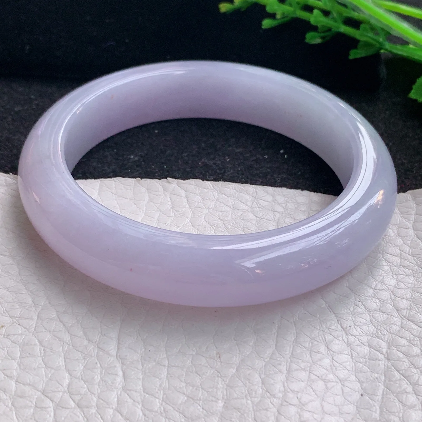 nr自然光55*12.5*9平安镯 缅甸翡翠a货玉手镯紫罗兰宽边玉手环