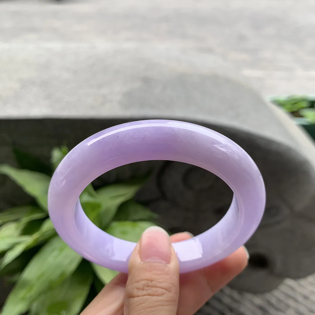 圈口 56.3-11.8-9.7【冰紫正圈手镯】正圈56 57可戴