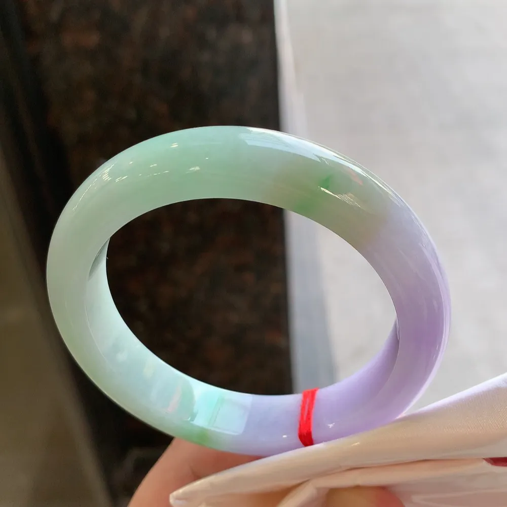 正圈冰糯紫罗兰 无瑕 尺寸:57.8/12.6/9 超美