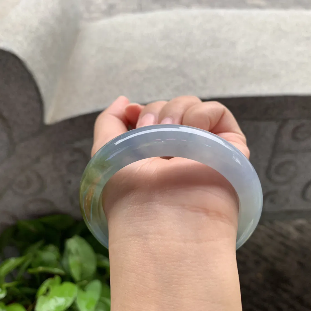 圈口57-12.6-9.4 【冰双彩正圈手镯】正圈57 58可戴