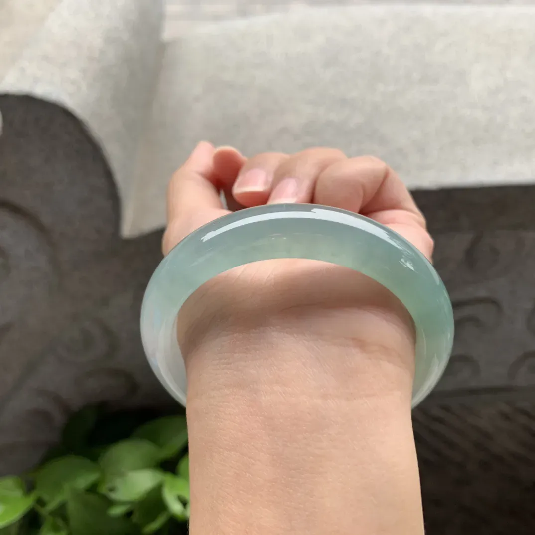 圈口 55.8-13-8.5【冰蓝正圈手镯】正圈55 56可戴