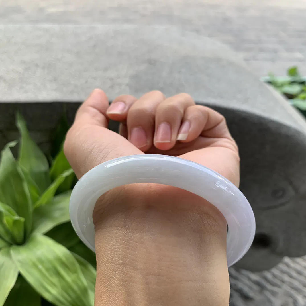 圈口57.2-10.2 【粉紫圆条手镯】圆条57 58可戴