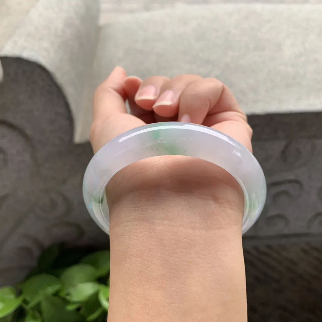 圈口54.2-12-8.7 【冰春彩正圈手镯】正圈54 55可戴