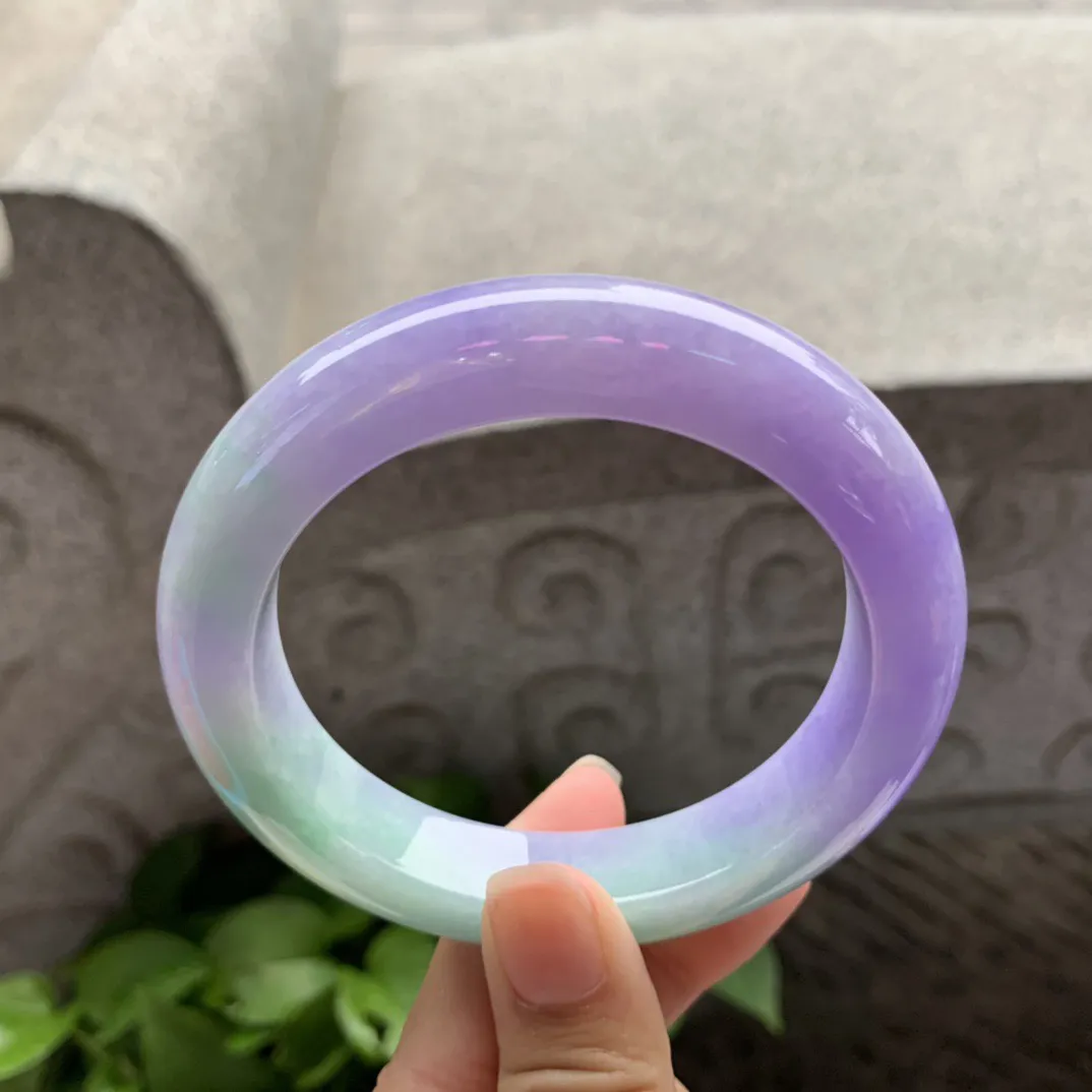 大圈口59.6-12.8-10.5 【春彩正圈手镯】正圈59 60可戴