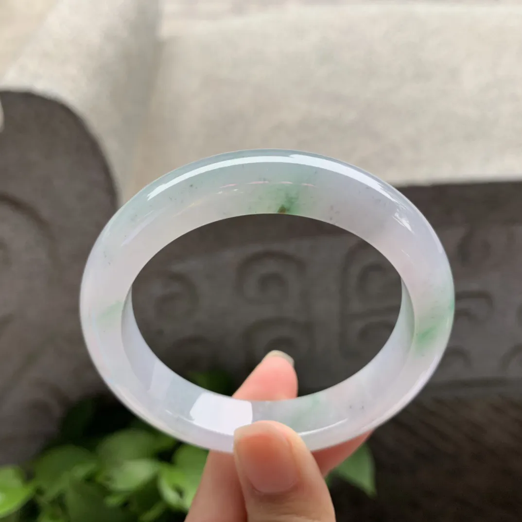 圈口54.2-12-8.7 【冰春彩正圈手镯】正圈54 55可戴