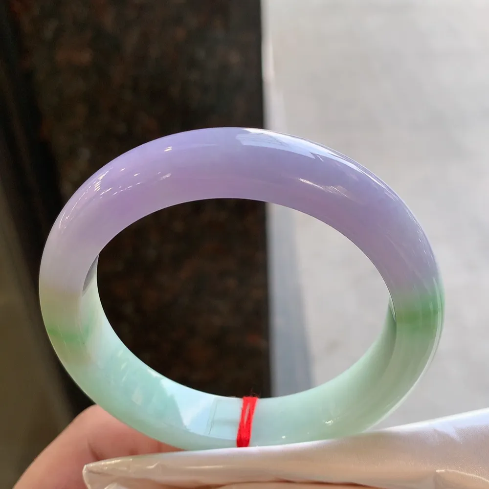 正圈冰糯紫罗兰 无瑕 尺寸:57.8/12.6/9 超美