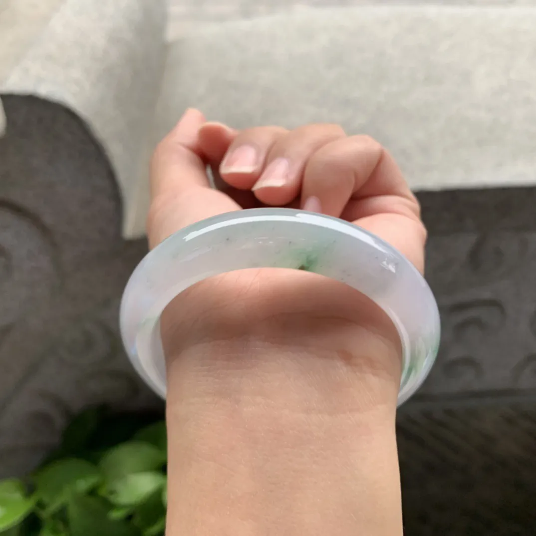 圈口54.2-12-8.7 【冰春彩正圈手镯】正圈54 55可戴