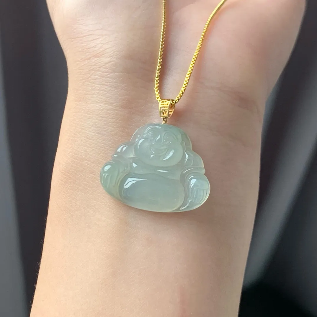 冰晴佛公，冰晴底子 小巧精美。尺寸20-25.7-4.4