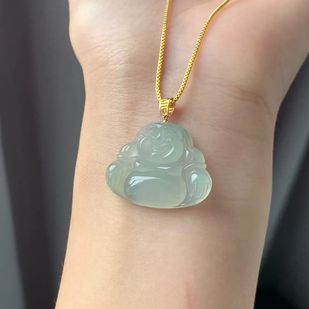 冰晴佛公，冰晴底子 小巧精美。尺寸20-25.7-4.4