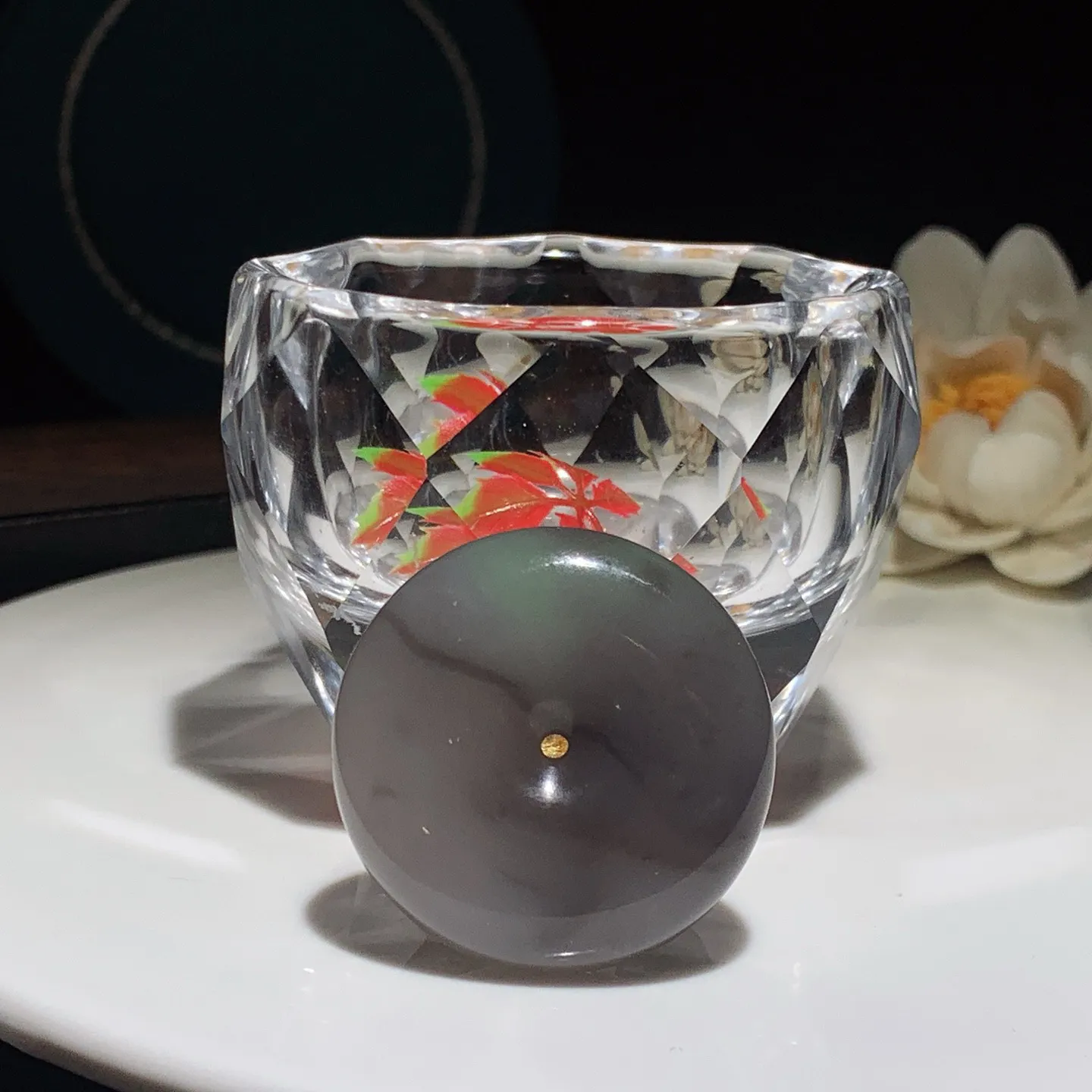 和田玉青海翠翠紫平安扣挂件。尺寸34/12重26.3克。玉质细腻油润。手推出油。佩戴高端典雅。lt2