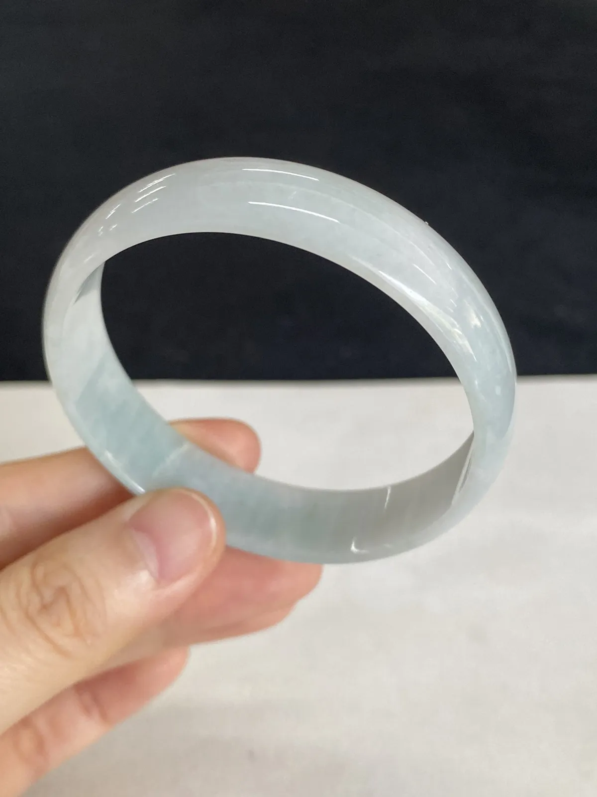 正圈53圈口，翡翠手镯