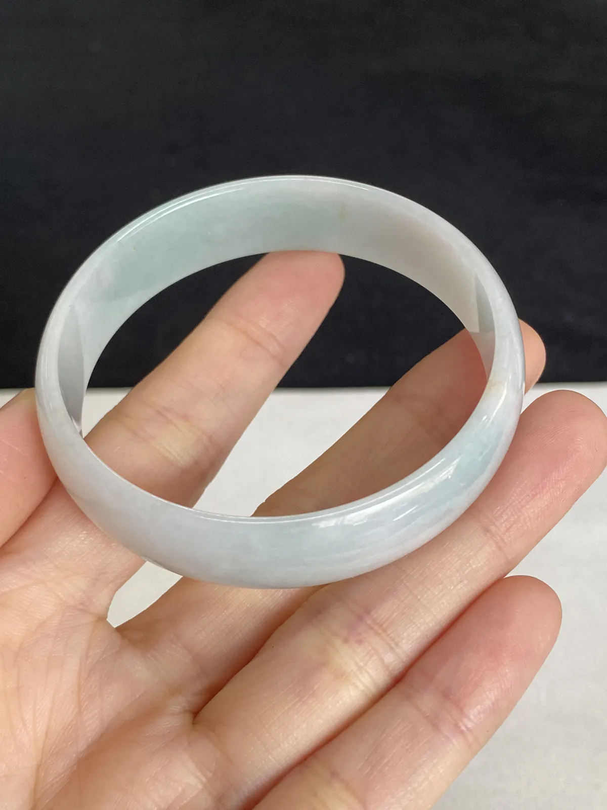 正圈53圈口，翡翠手镯