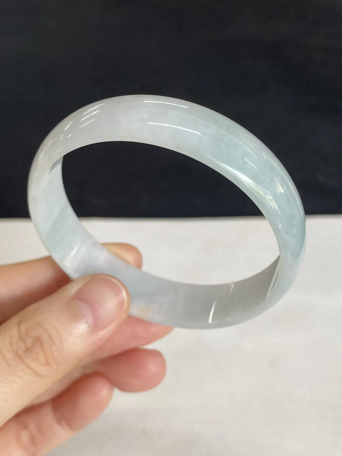 正圈53圈口，翡翠手镯