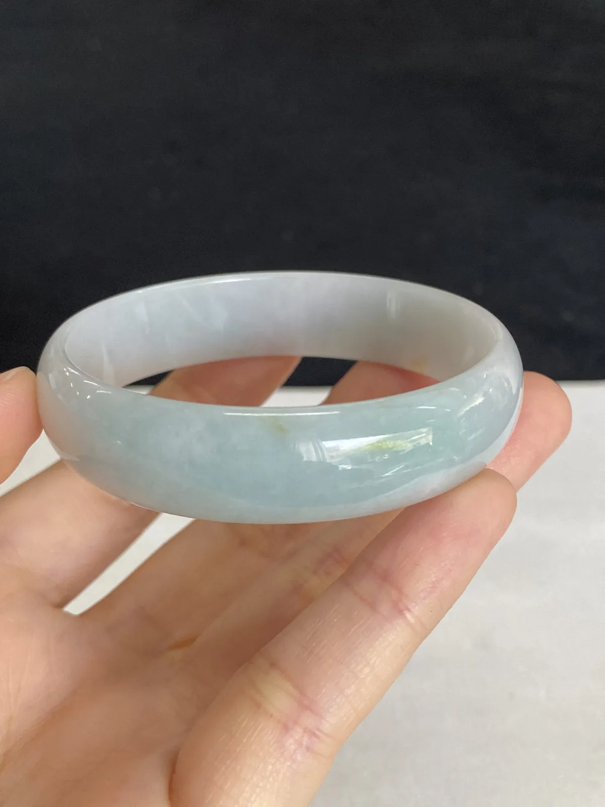 正圈53圈口，翡翠手镯