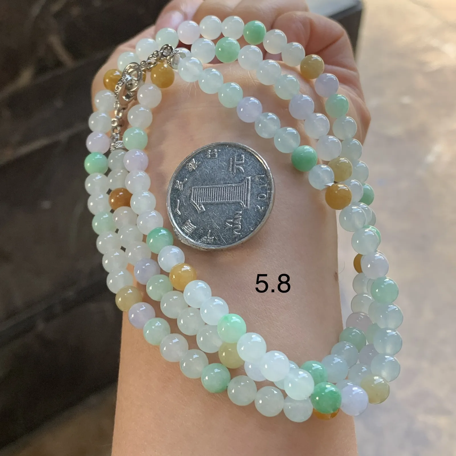 多彩珠链^_^玉质温润 清新