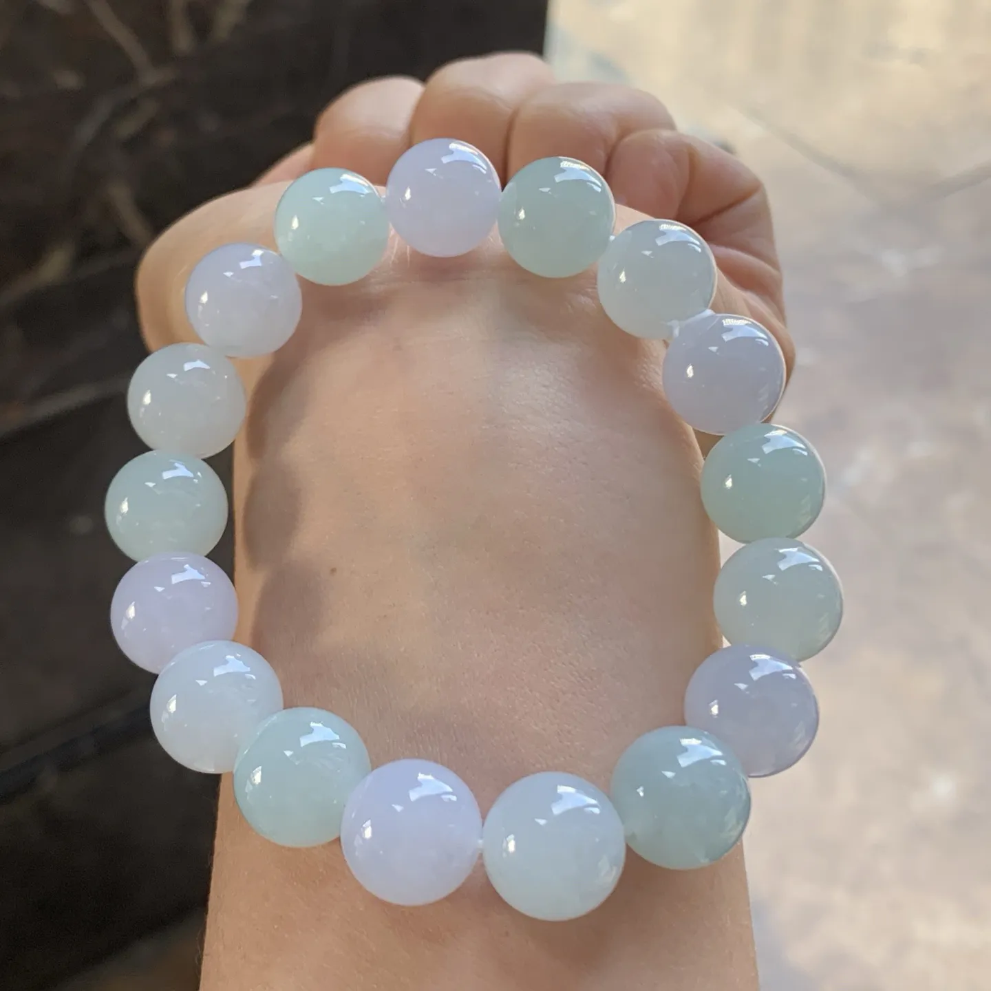 晴水淡春彩手串^_^清新 细腻