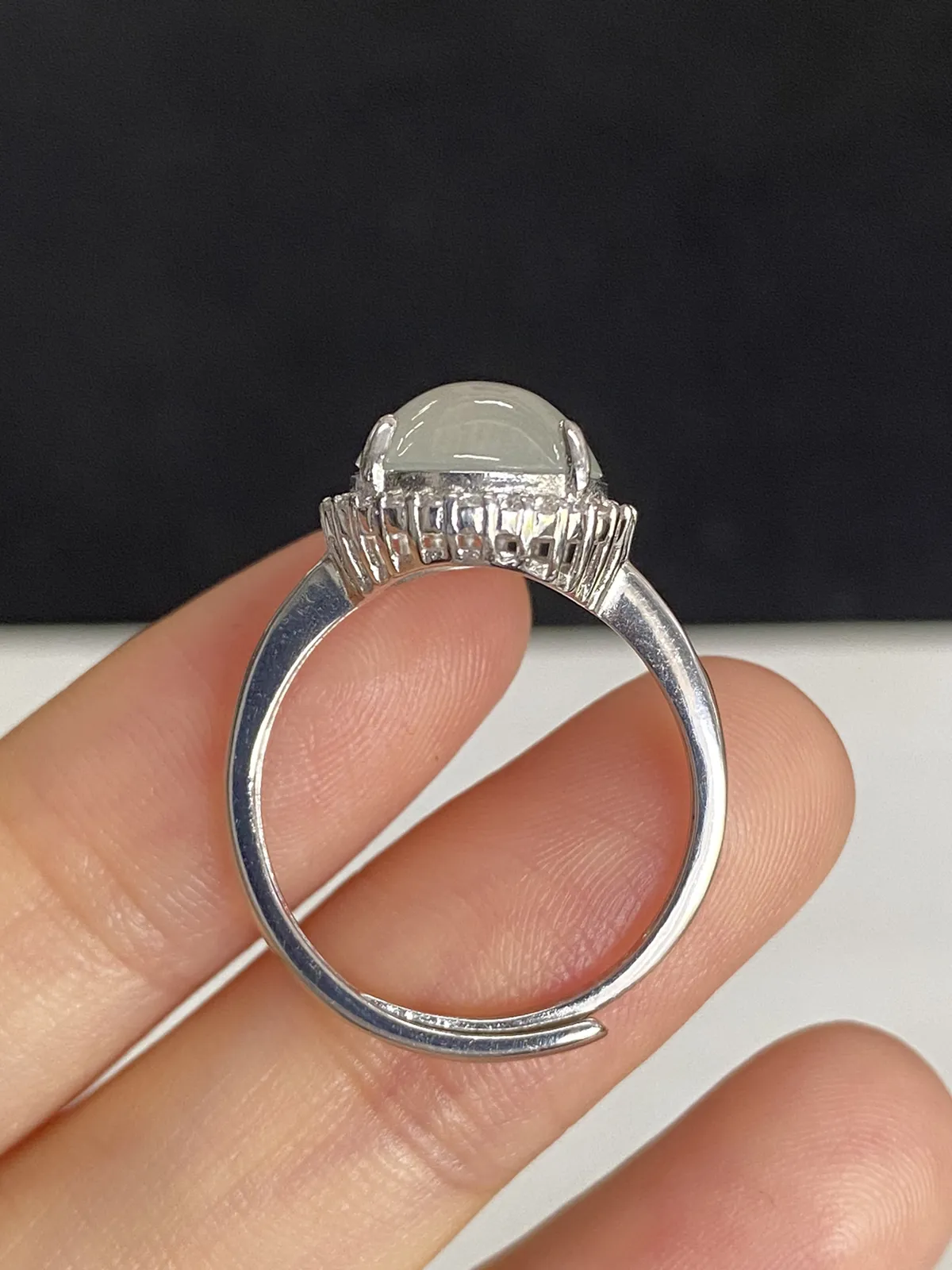 翡翠女戒，印记：S925