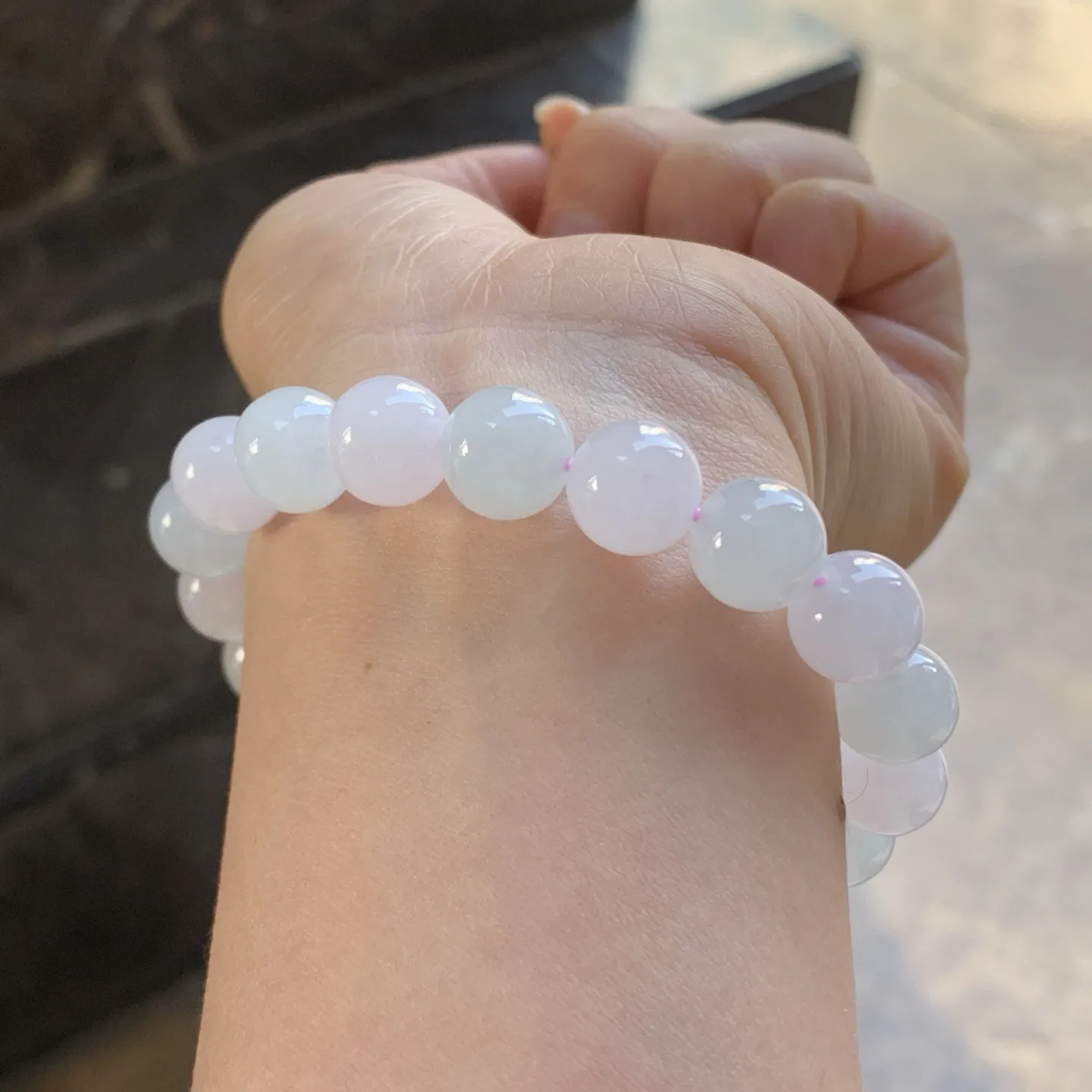 糯种手串^_^玉质温润 清新 干净