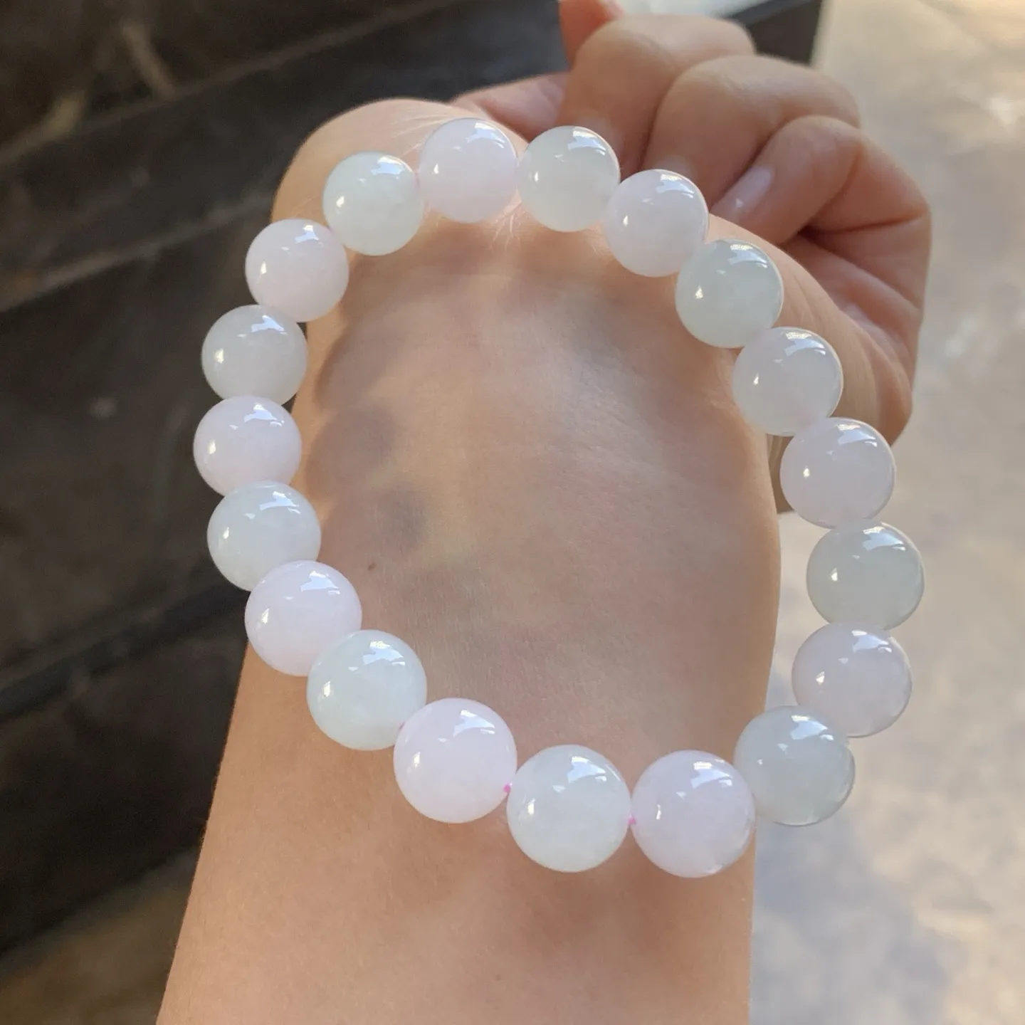 糯种手串^_^玉质温润 清新 干净