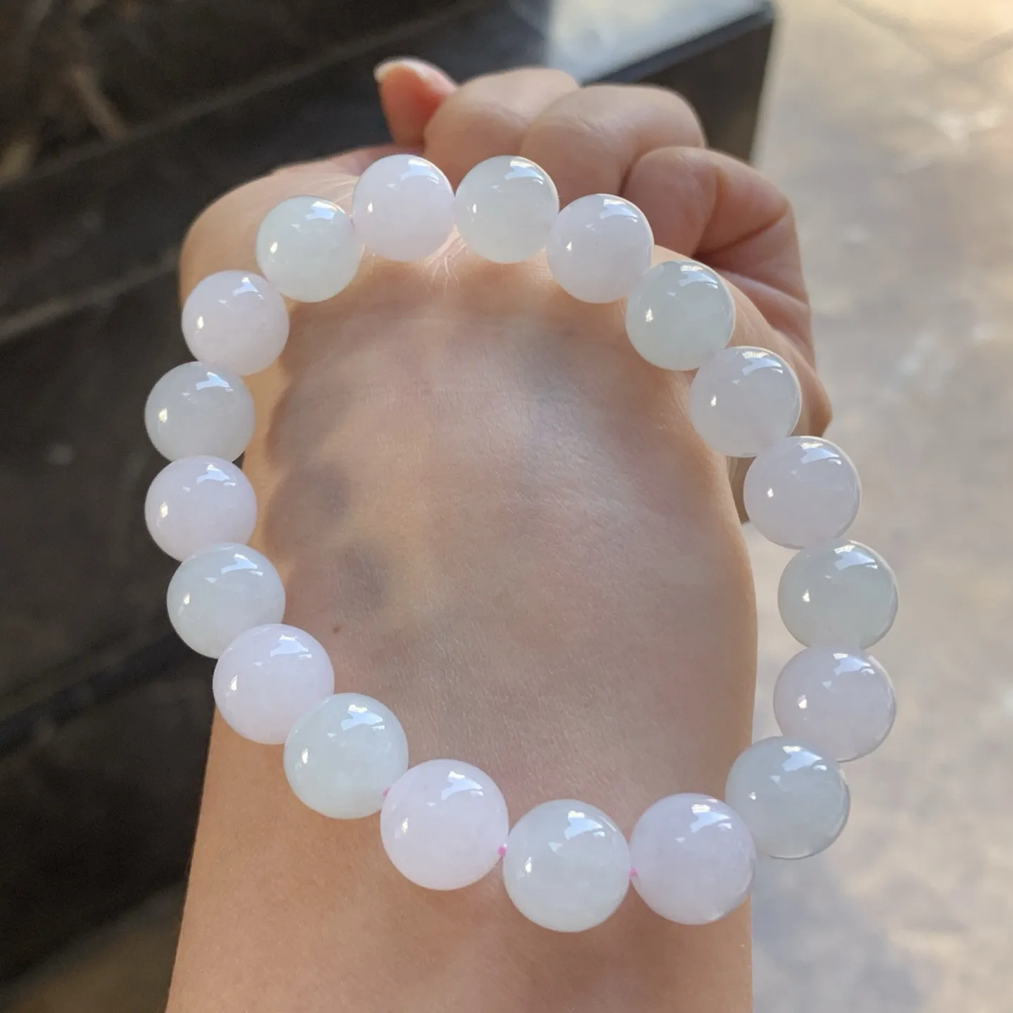 糯种手串^_^玉质温润 清新 干净