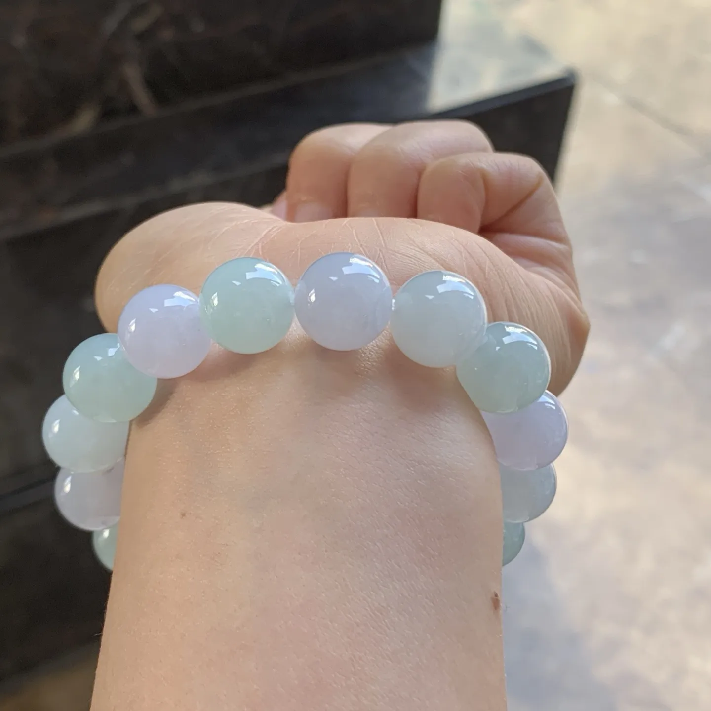 晴水淡春彩手串^_^清新 细腻