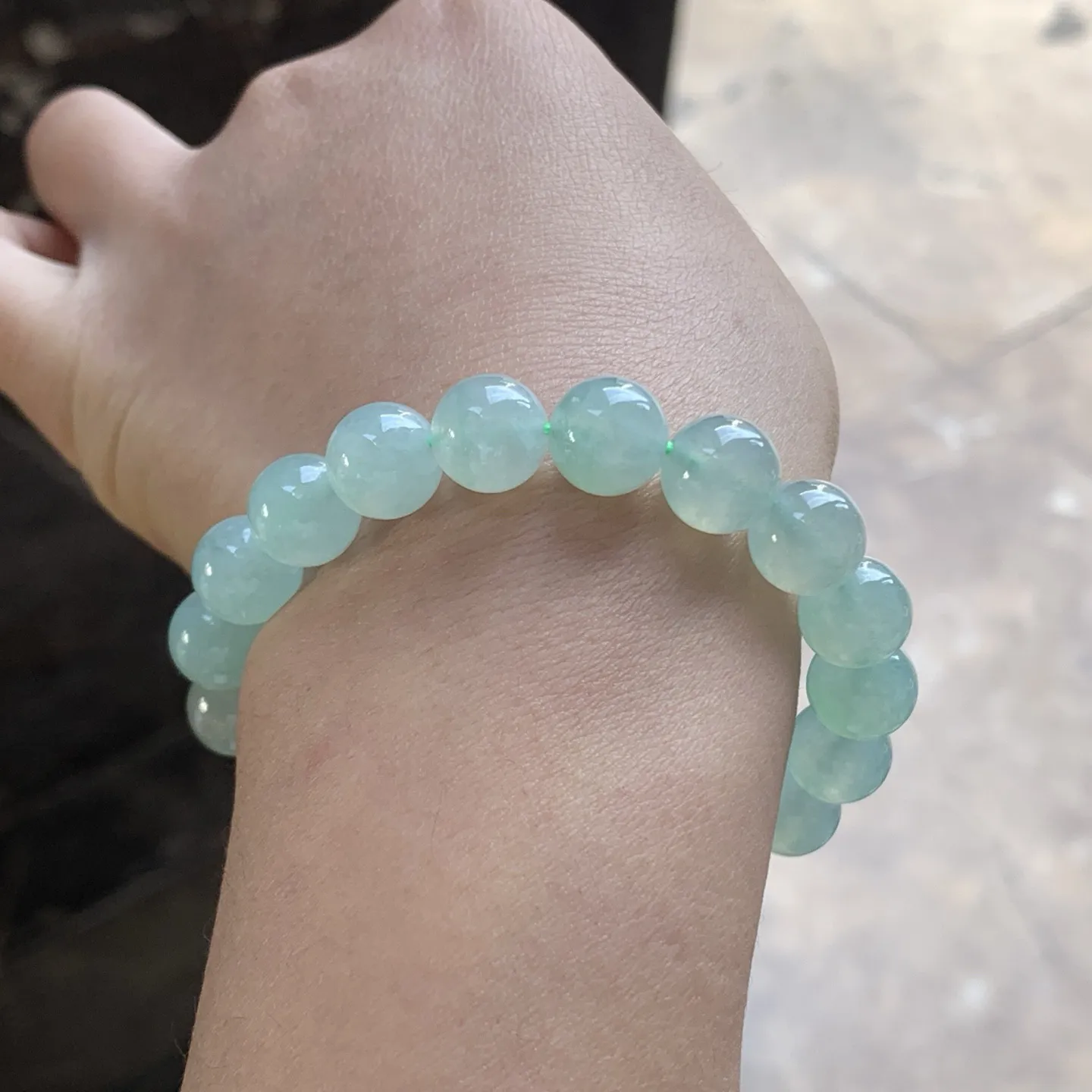 冰晴绿珠串^_^冰透 清新