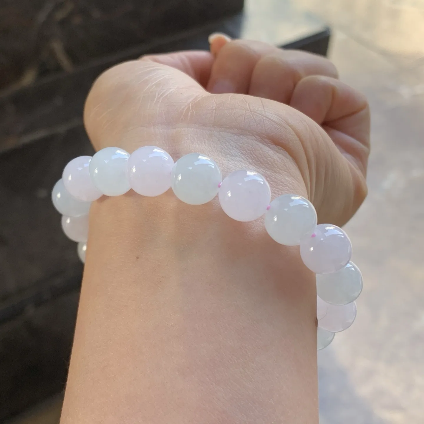 糯种手串^_^玉质温润 清新 干净