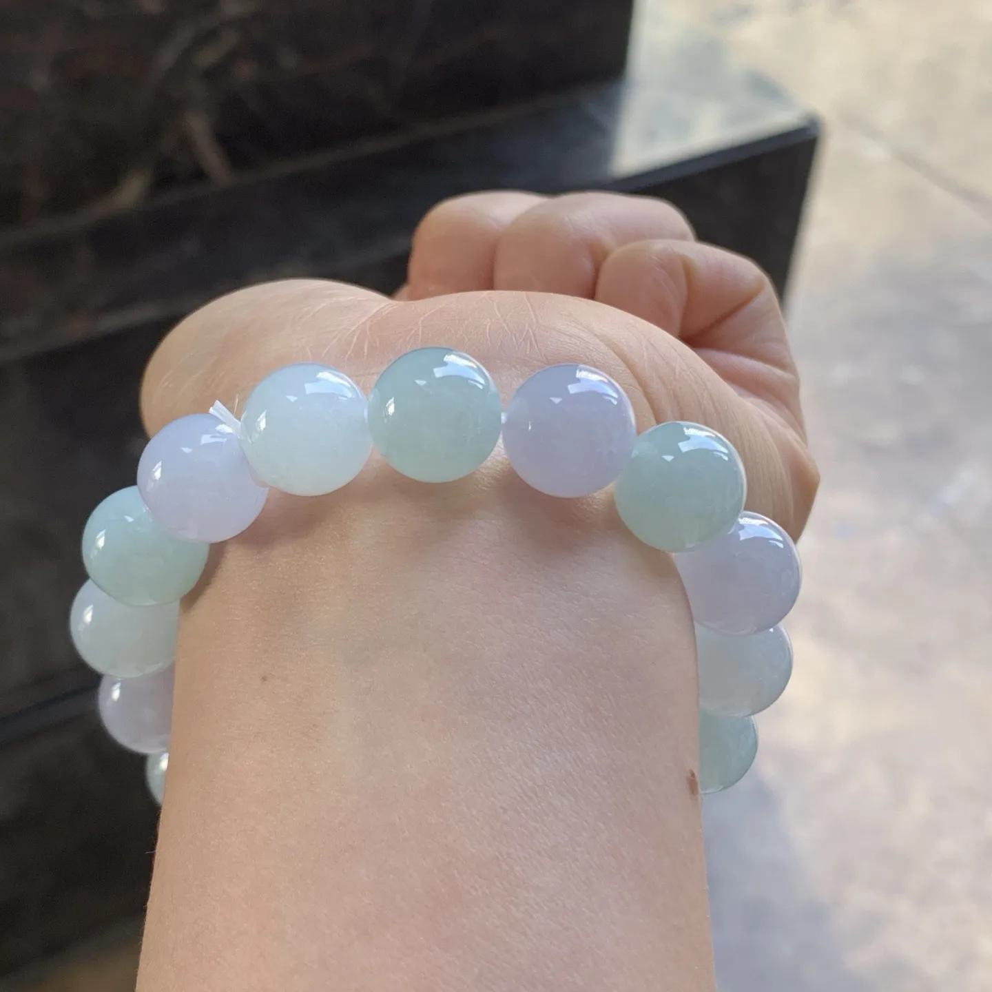 晴水淡春彩手串^_^清新 细腻