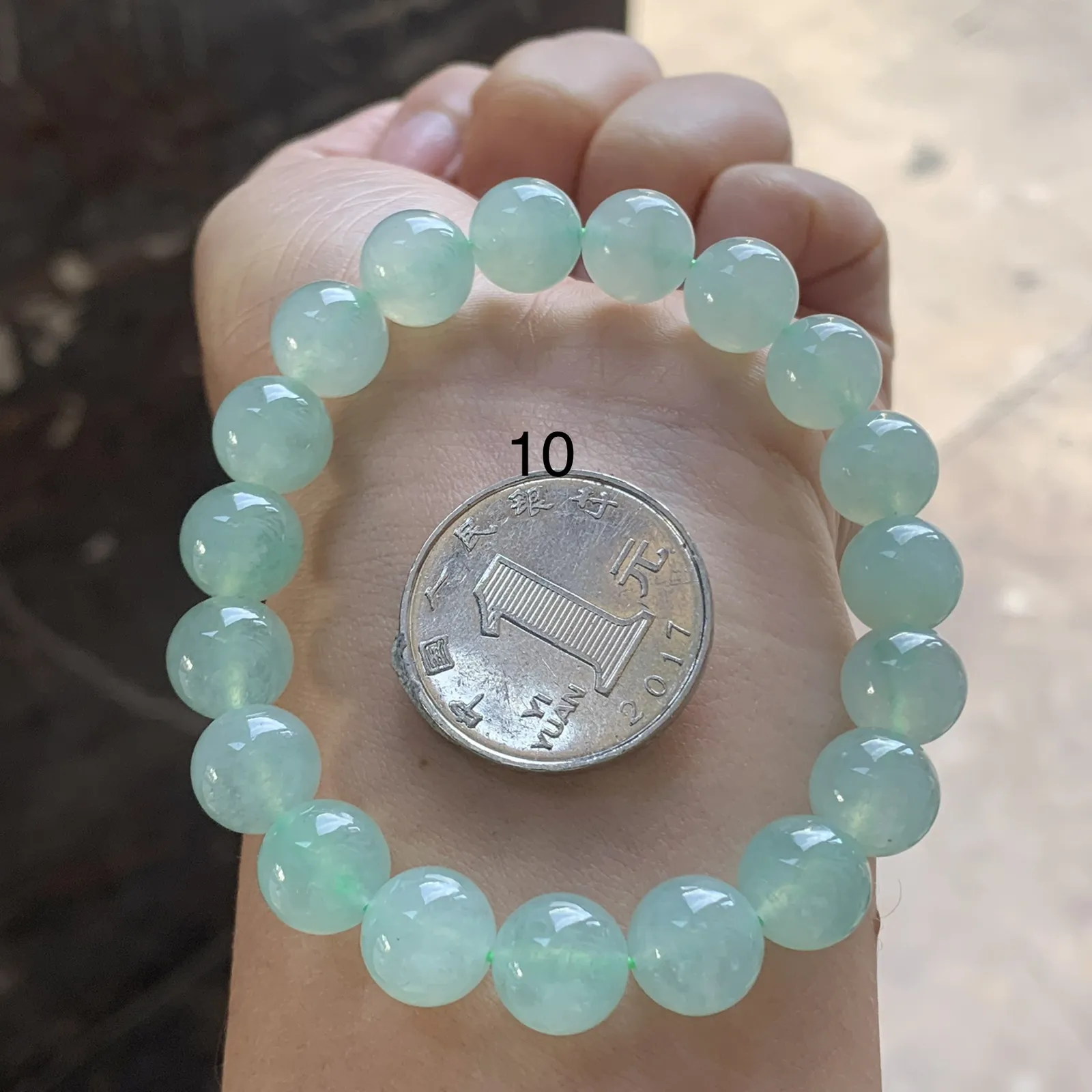 冰晴绿珠串^_^冰透 清新