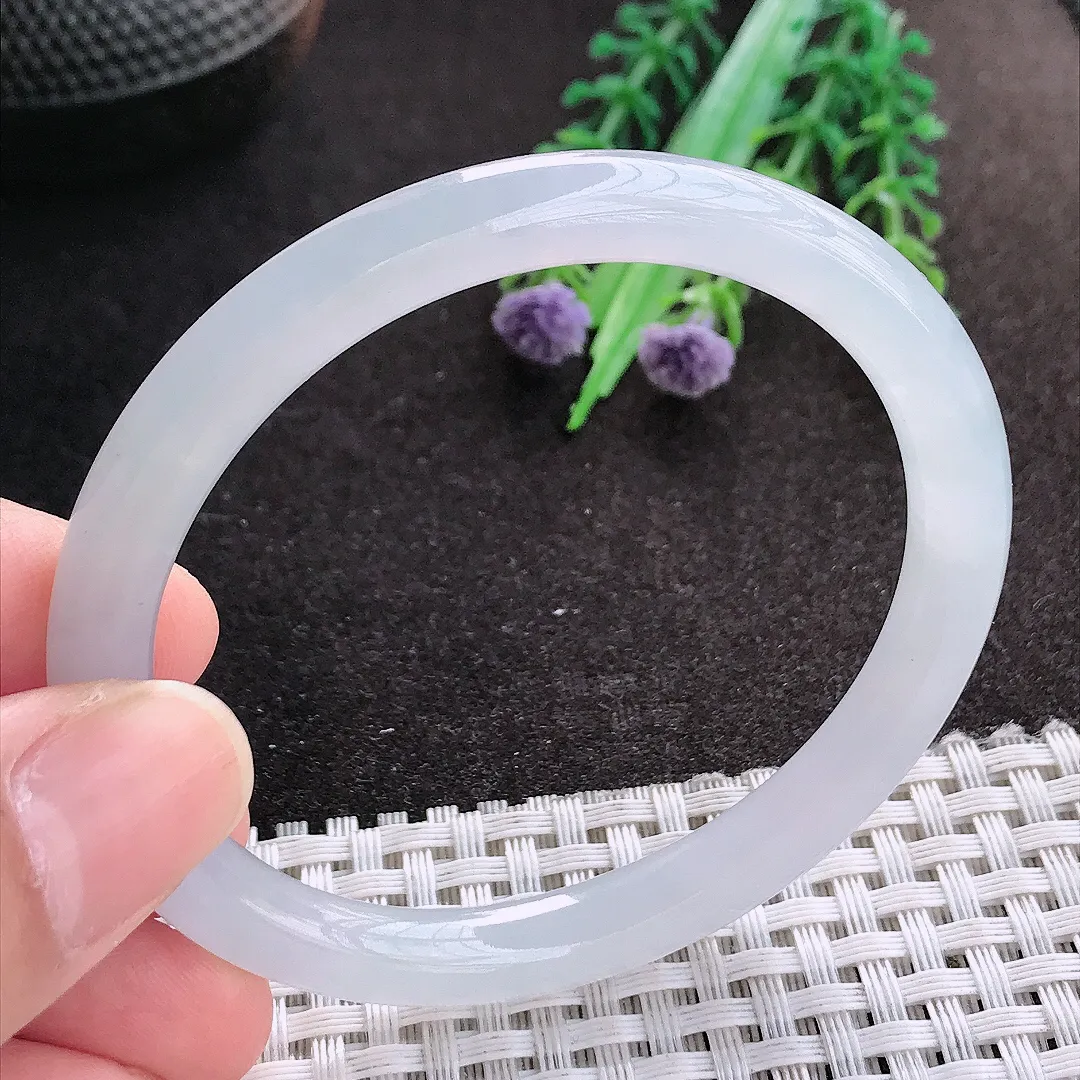 天然A货翡翠55/50/7.6/7.2老坑冰透果冻胶冰晴贵妃手镯翡翠玉镯