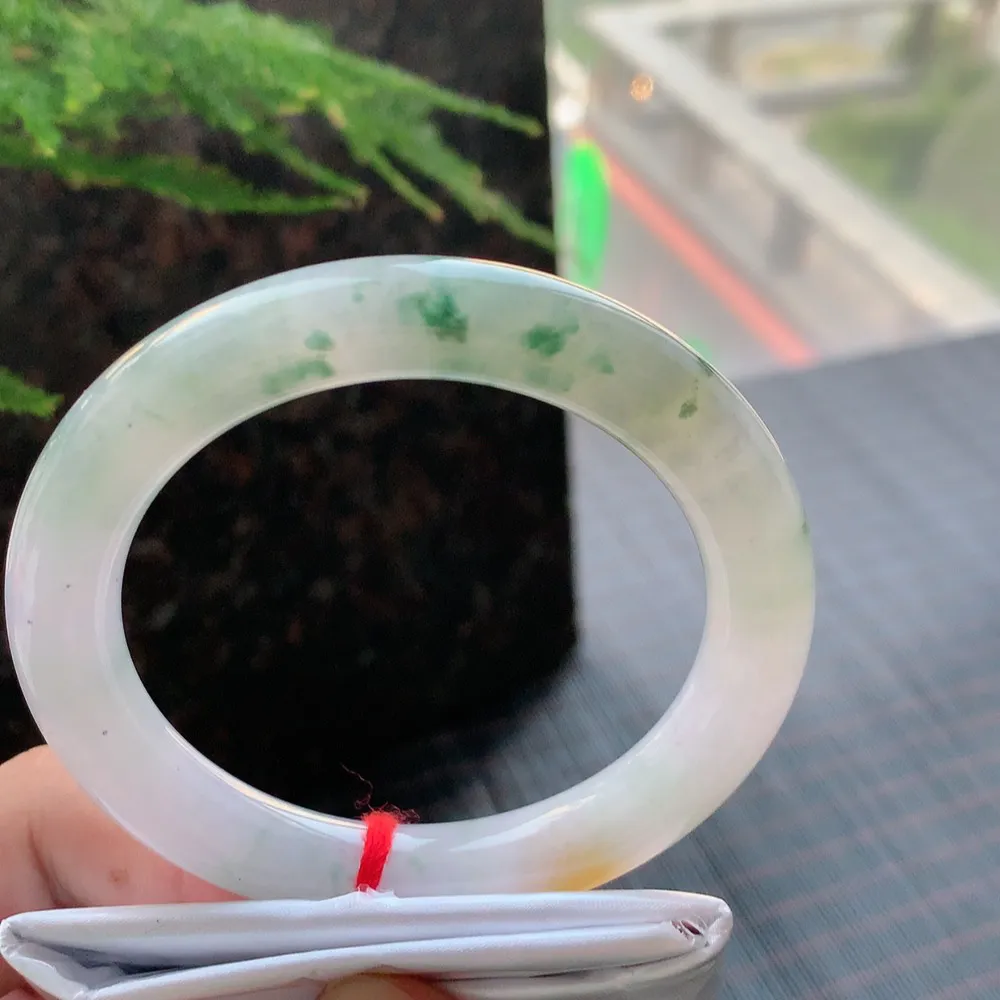 圆条冰双彩飘花 无瑕 尺寸:55.7/10.1 超美🥰🥰