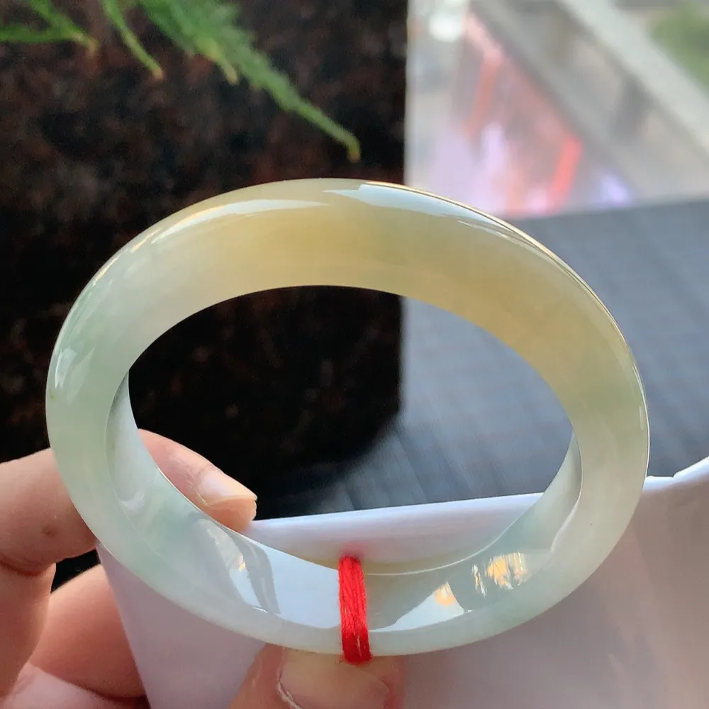 正圈冰黄翡 无瑕 尺寸:55.7/13.2/8.5 超值