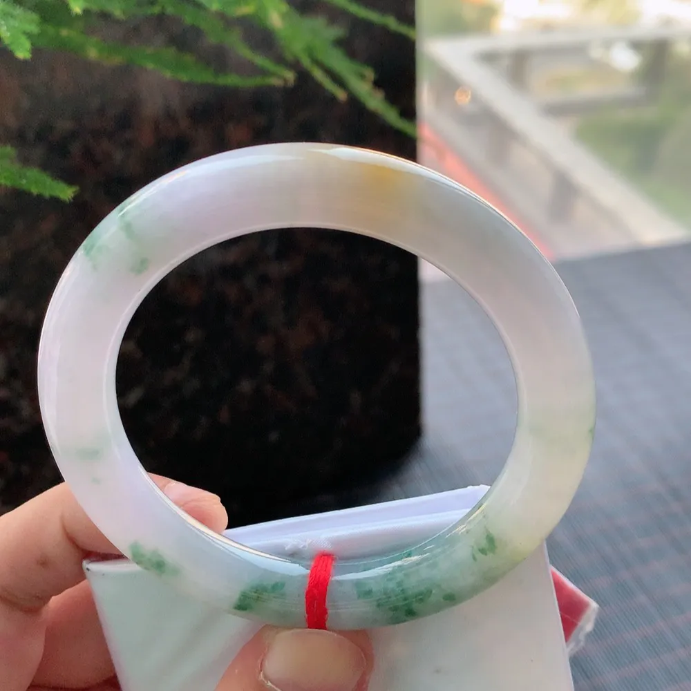 圆条冰双彩飘花 无瑕 尺寸:55.7/10.1 超美🥰🥰