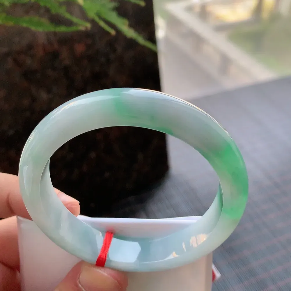 正圈冰糯蓝绿 无瑕 尺寸:56.6/12.8/8.3 色好