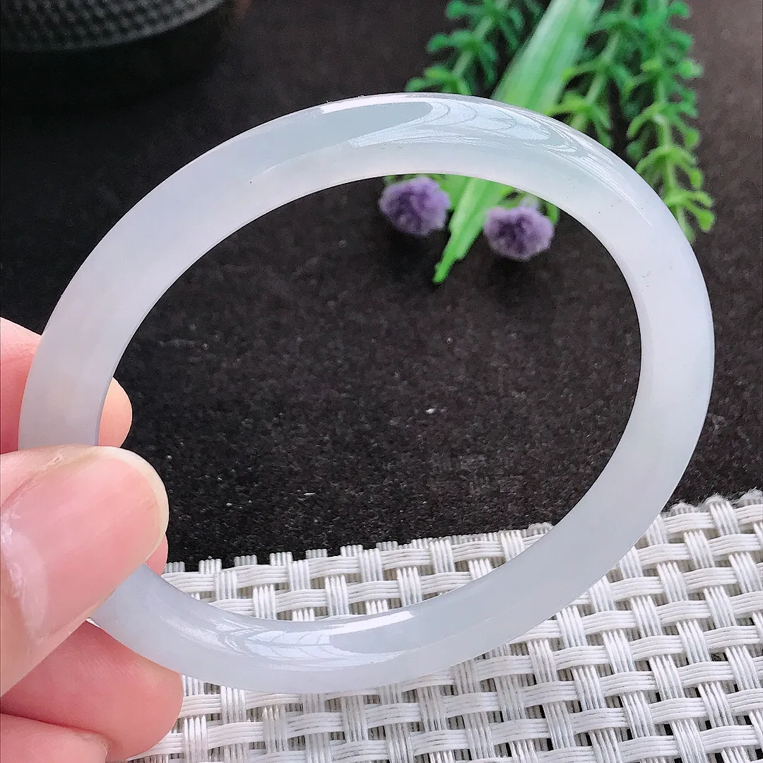 天然A货翡翠55/50/7.6/7.2老坑冰透果冻胶冰晴贵妃手镯翡翠玉镯