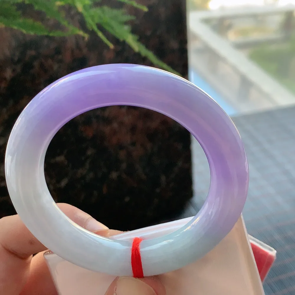 圆条一大节紫罗兰 微细纹 尺寸:54.6/12.3 超美