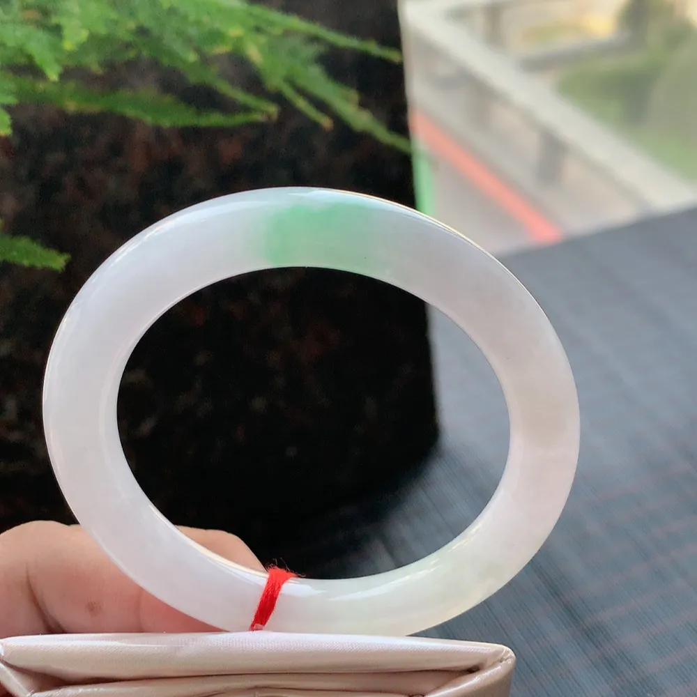 圆条冰糯春彩 无瑕 尺寸:53.3/9.1 冰润🥰🥰