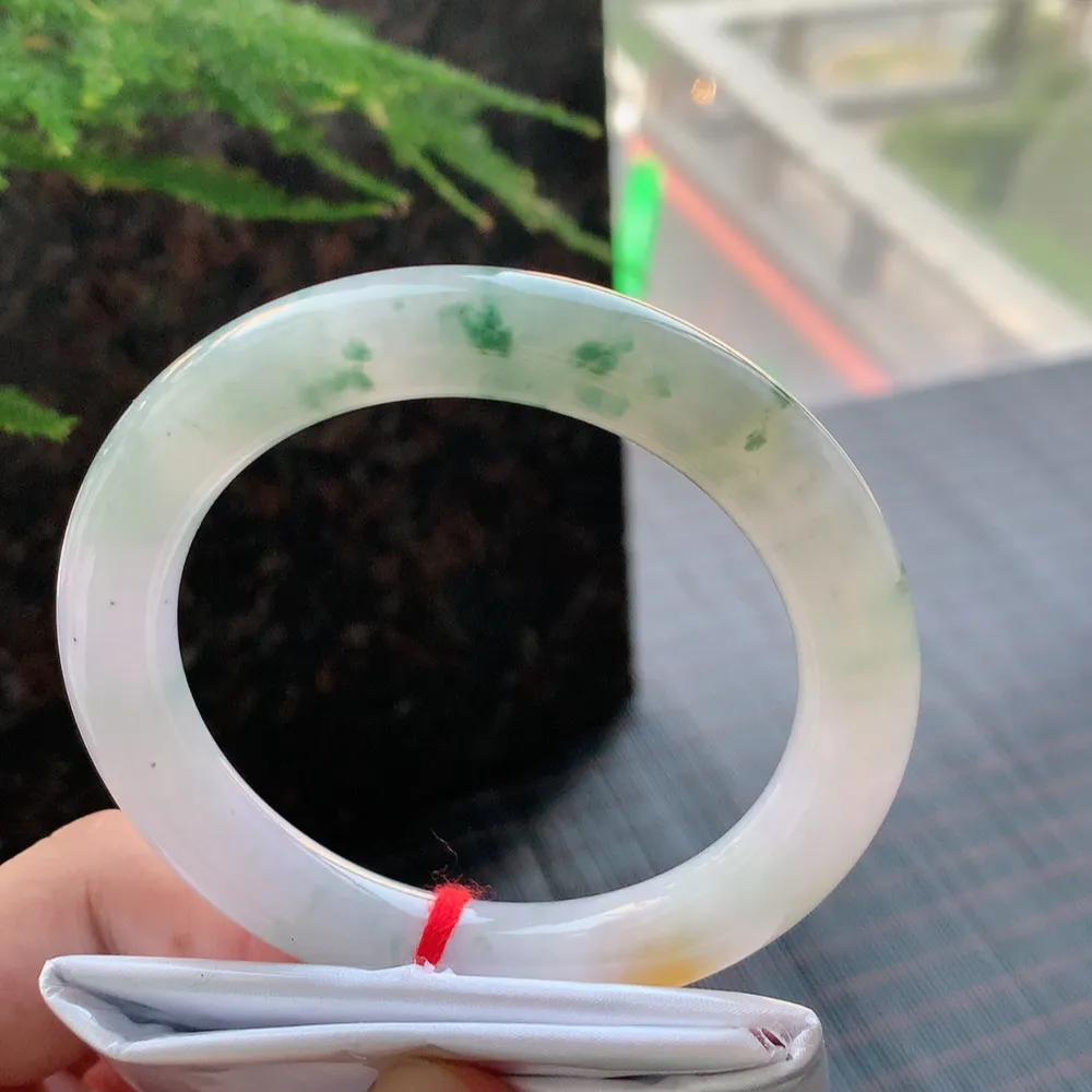 圆条冰双彩飘花 无瑕 尺寸:55.7/10.1 超美🥰🥰