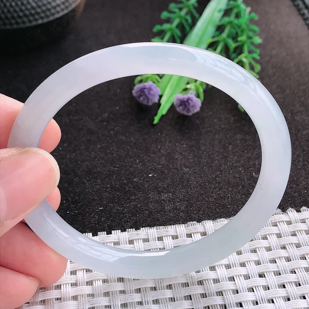 天然A货翡翠55/50/7.6/7.2老坑冰透果冻胶冰晴贵妃手镯翡翠玉镯