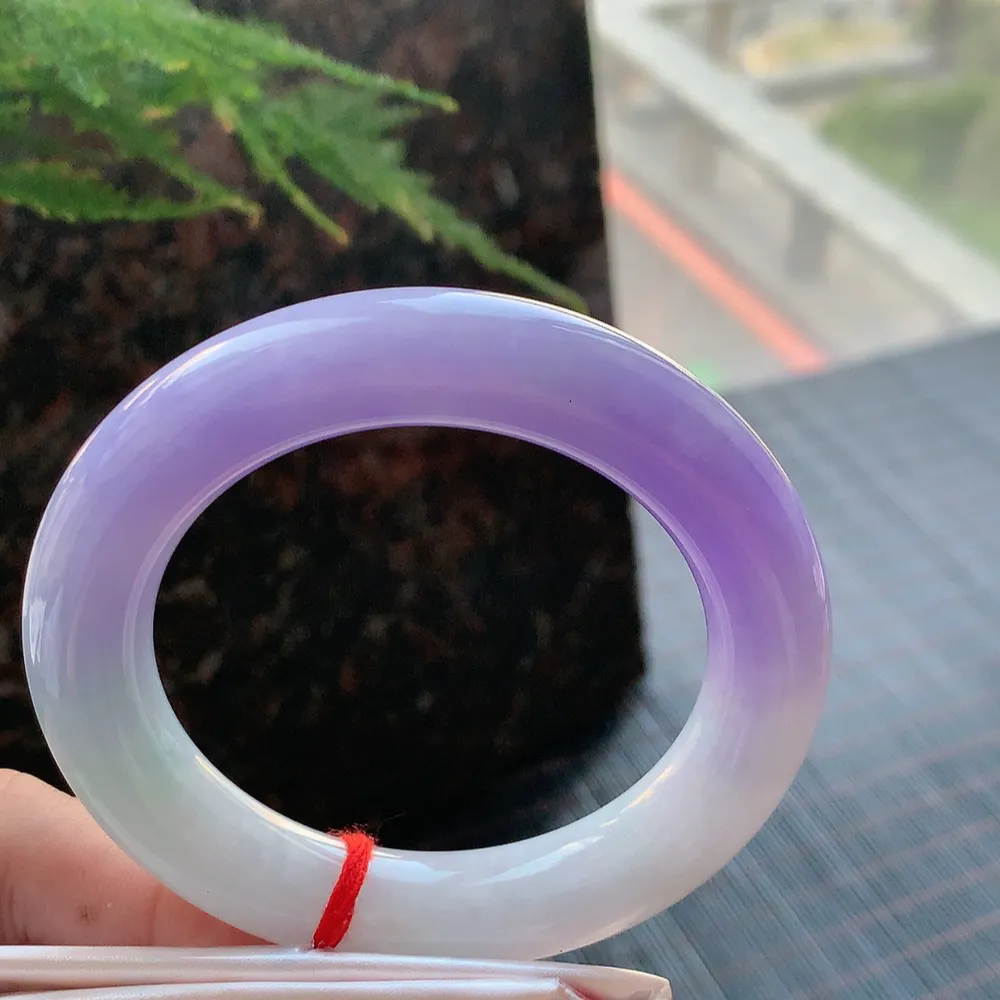 圆条一大节紫罗兰 微细纹 尺寸:54.6/12.3 超美