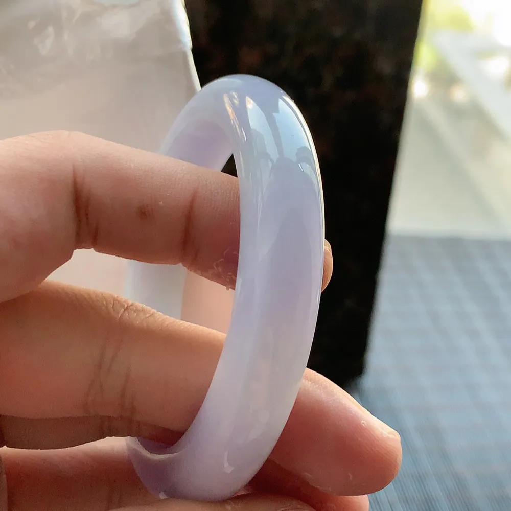 正圈冰糯紫罗兰 微细纹 尺寸:55.1/11.5/9.1 超美