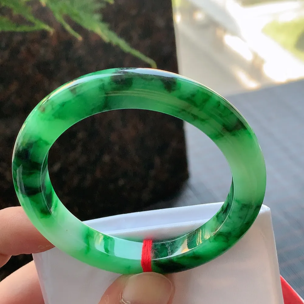 正圈满圈辣绿 无瑕 尺寸:53.1/9.3/9.1 色辣🥰🥰