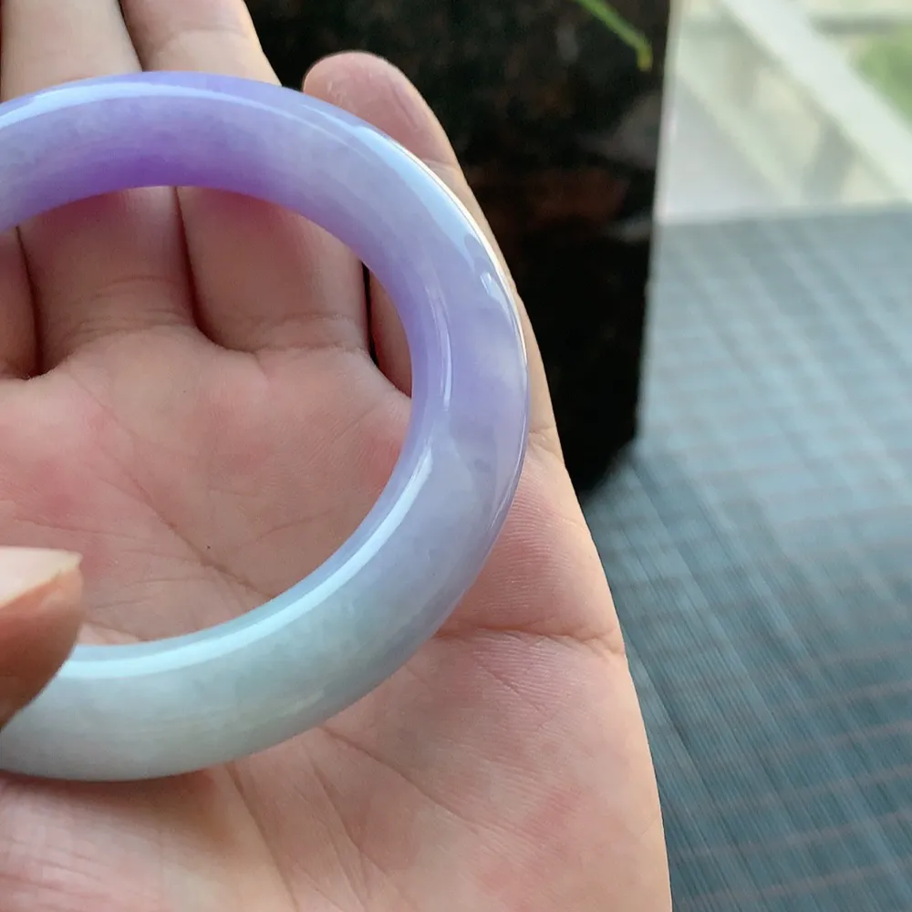 圆条一大节紫罗兰 微细纹 尺寸:54.6/12.3 超美