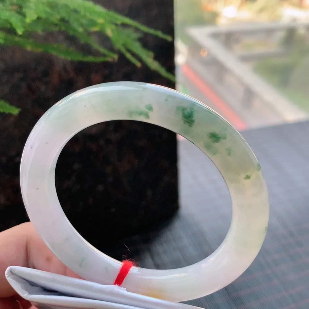 圆条冰双彩飘花 无瑕 尺寸:55.7/10.1 超美🥰🥰